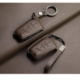Genuine Leather Car Key Case Cover For Toyota Auris Verso Yaris Scion Aygo Corolla Reiz Avensis Rav4 Levin Camry