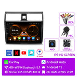 9-Inch Android Head Unit with Wireless CarPlay for Suzuki Swift