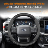 Carbon Fiber Texture Steering Wheel Cover for Ford Focus