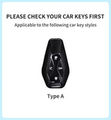 Car Key Case Cover For ARCFOX Alpha S Alpha T αS αT GT ECF ARCFOX-7 PU Leather Car Keychain Car Key Cover OEM
