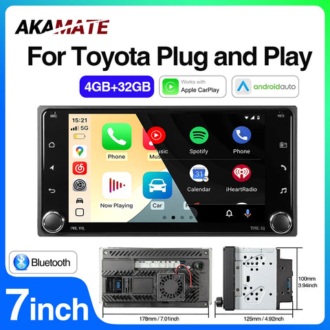 7 Inch Android Head Unit for Toyota Camry RAV4 Android Head Unit AKAMATE