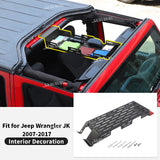 Iron Roof Storage Rack for Jeep Wrangler JK 2007-2017 Car Interior Accessory HEBE