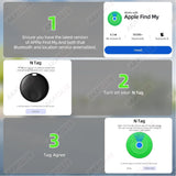 Smart Bluetooth Tracker Tag for Universal Apple Android Use