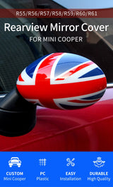 Rearview Mirror Cover Caps for Mini Cooper R55-R61 Car Interior Accessory GMUNI