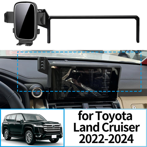 Smart Wireless Charging Phone Mount for Toyota Land Cruiser 2022–2024 Car Phone Holder CATUSIKI