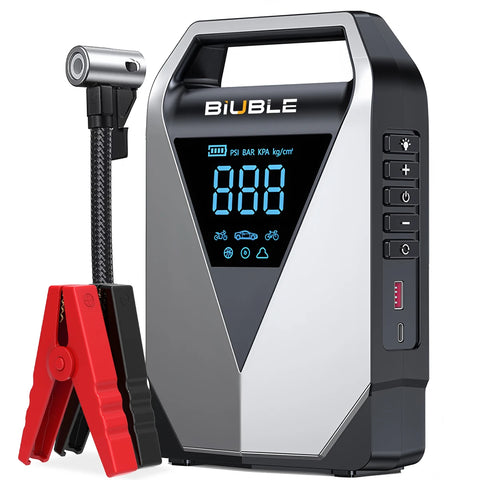 1500A Peak Car Battery Starter Kit with Air Compressor Jump Starter BIUBLE