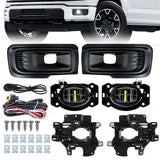 LED Fog Lamp Assembly with DRL for Ford F-150 2024-2025 Car Interior Accessory MAGIC COLORM