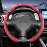 BYD Snap-On Sports Suede Steering Wheel Cover Interior