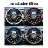 Quick-Release Carbon Fiber Steering Cover for Mercedes Car Interior Accessory Hocasen