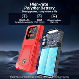 Portable Car Jump Starter Power Bank Emergency Booster Wireless Charging 12V Auto Starting Device High Brightness 10000mAh Ca