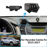 Wireless Charging Phone Mount for Hyundai Santa Fe 2013–2017 Car Phone Holder OEM