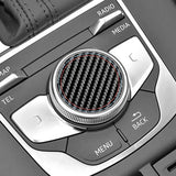 For Audi A3 S3 (2014-2019) Sport Car Multimedia Button Knob Cover Trim Sticker Anti Scratch Car Interior Accessory OEM
