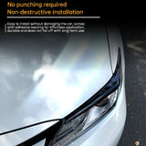 For Toyota Camry XV70 XV80 2018 and Later Car Headlight Eyebrow Surround Decoration Sticker Exterior Accessories Car Exterior