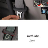 Suede Fur Seat Belt Buckle Protector Universal