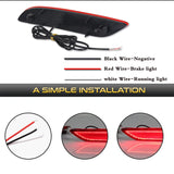 LED Rear Bumper Reflector Lights for Chrysler Pacifica Car Interior Accessory iJDM