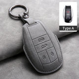 Car Key Cover For Bentley Bentayga 2017-2021 2AHMV-YK1 Leather Car Key Case Cover For Bentley