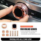 Rhinestone Start Button Trim for Volvo XC60 XC90 Car Interior Accessory LINGLUYANG