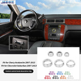 Center Console Knob Ring for Chevy Silverado 2007-2013 Car Interior Accessory HEBE
