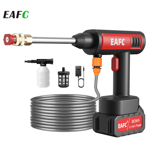 Cordless High Pressure Car Wash Gun 60Bar for All Vehicles 2020-2023 Car Interior Accessory EAFC