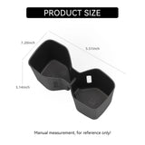 Kia EV9 2024 2025 Car Cup Holder Armrest Storage Box Rear Shock-Absorbing Cup Tray Tidying Car Accessories Black TPE Drinks H