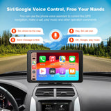 7-Inch Wireless CarPlay and Android Auto Portable Monitor Portable CarPlay Screen LEXXSON