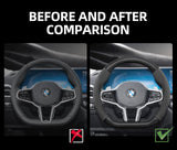 Suede Matte Carbon Fiber Cover for BMW Car Interior Accessory Hocasen