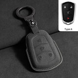 Suede Car Key Case Cover For Cadillac