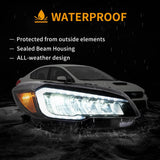 LED Headlights Chrome for Subaru WRX 2015-2021