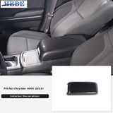 Armrest Trim Cover Carbon Fiber for Dodge Charger/300 Car Interior Accessory HEBE