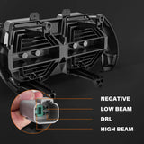 Motorcycle Led Headlight for Harley Touring Road Glide FLTR 2015-2023 High/low Beam Amber DRL 12v Led Light Headlamp Accessor