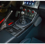 Carbon Fiber Console Panel Trim for Toyota GR86
