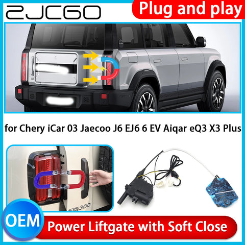 Electric Soft Close Tailgate Retrofit for Chery iCar 03 J6 Car Interior Accessory ZJCGO Default Title