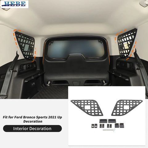 Aluminum Trunk Side Rack for Ford Bronco Sport Car Interior Accessory HEBE