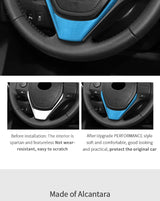 For Toyota RAV4 (2013-2018) Levin / Corolla (2014-2018) Made of Alcantara Steering Wheel Panel Boot Cover Car Interior Access