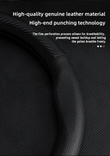 Leather Carbon Fiber Cover for Kia Rio Sportage