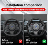 Breathable Leather Carbon Fiber Cover Subaru Car Interior Accessory Hocasen