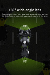 1080P Dual Channel Motorcycle Dashcam with Night Vision Motorcycle GPS JIUYIN
