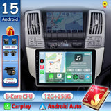 Android 15 QLED Head Unit with CarPlay for Lexus RX 2003–2013 Android Head Unit RSNAVI