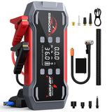 Car Jump Starter With Air Compressor Jump Starter Power Bank Portable Battery Starter 150PSI Air Pump With LED Light Jump Sta