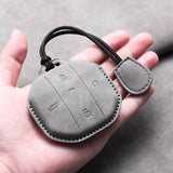 Car Remote Key Case Cover Shell For Jetour Freedom T1 Jetour Freedom T2 Traveller Sheep Suede Key Bag Cover Keychain Protecto