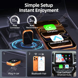 2-in-1 Wireless CarPlay Auto Adapter for VW Toyota
