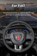 Anti-Slip Segmented Suede Wheel Cover for Fiat Car Interior Accessory Hocasen