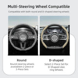 Sporty Wavy Leather Steering Cover for Mazda CX-5 Car Interior Accessory Hocasen