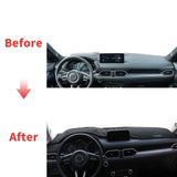 Premium Leather Dashboard Sunshade Cover for Mazda CX-8 2017–2024 Dashboard Mat CATUSIKI