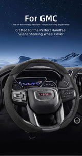 Suede Steering Wheel Cover for GMC Sierra Yukon Car Interior Accessory Hocasen