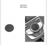 For Audi 8V A3 S3 (2014-2019) Sport Car Multimedia Knob Trim Sticker Cover Panel Made of Alcantara Interior Accessories