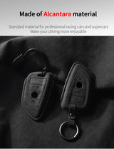 Suede car key case for BMW for 1 3 5 7 Series x1 x3 x5 x7 Car Key Case OEM