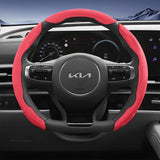 Kia Sporty Suede Split Snap-On Steering Wheel Cover