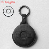 Suede Car Key Case for Mercedes Benz Smart #1 #3 fortwo brabus EQFortwo ForFour Premium Pro+