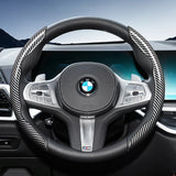 Carbon Fiber Texture Steering Wheel Cover for BMW